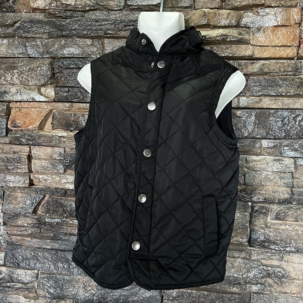 Kids Class Club Charcoal Quilted Vest - Picture 2 of 7